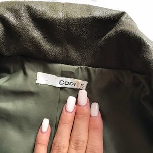 Jackets & Coats - Size small, green suede army jacket Jackets & Coats - Size small, green suede army jacket